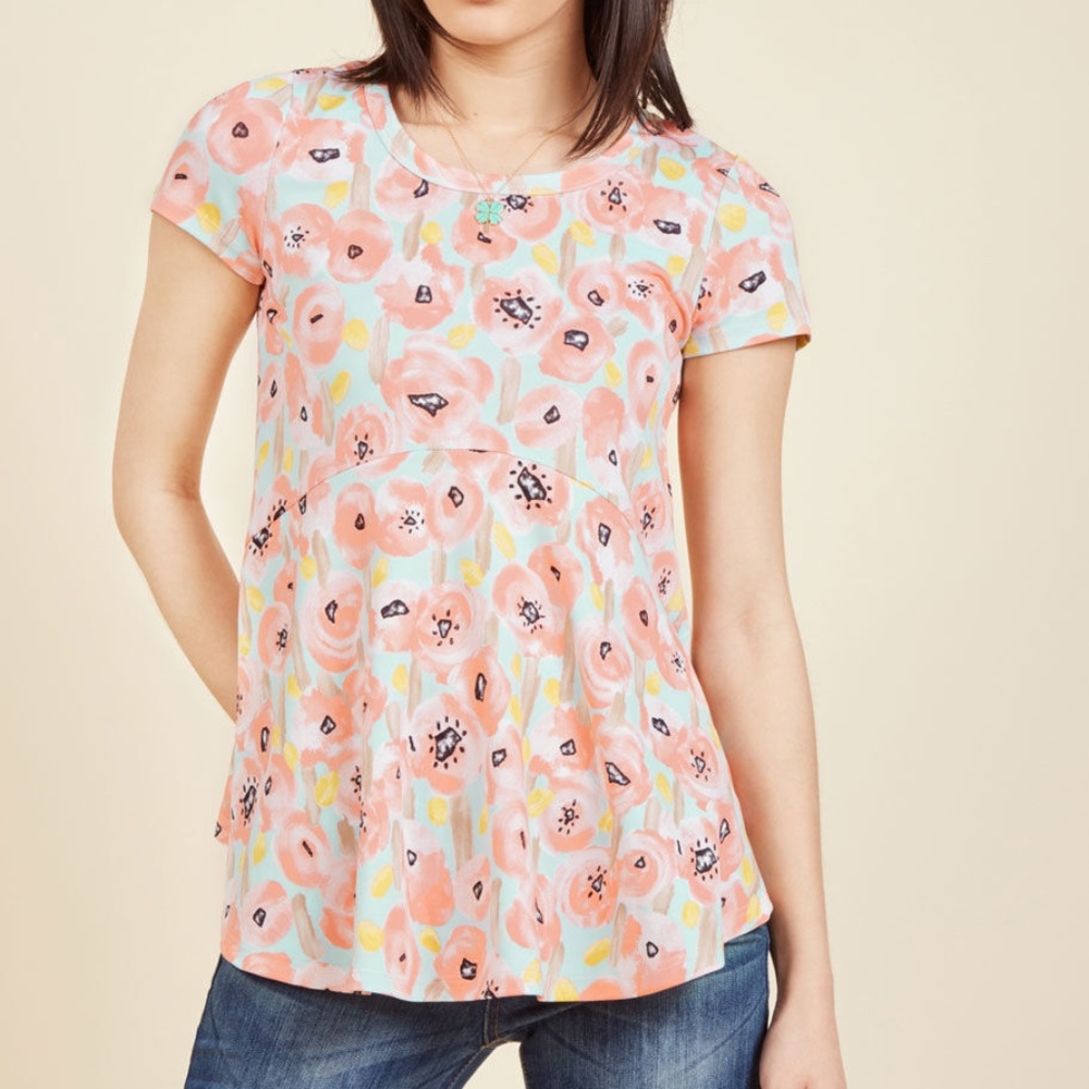 ModCloth Floral tunic top